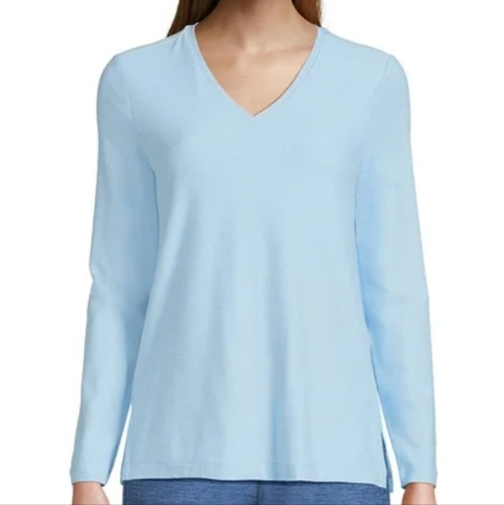 Liz Claiborne Sleepwear Blue Top Sz Med